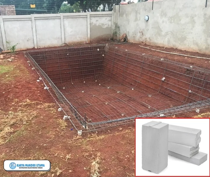 pasang bata dan beton lantai kerja